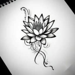 july birth flower tattoo