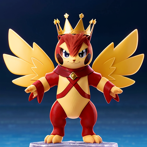 bipedal, black, cat/weasel-like Dark/Ice-type Pokémon characterized by its sharp claws, red feathery crests, and a yellow forehead gem. Standing 3'07" tall, it features a red collar-like crown, two tail feathers, and red, almond-shaped eyes with dark lashes. pokemon