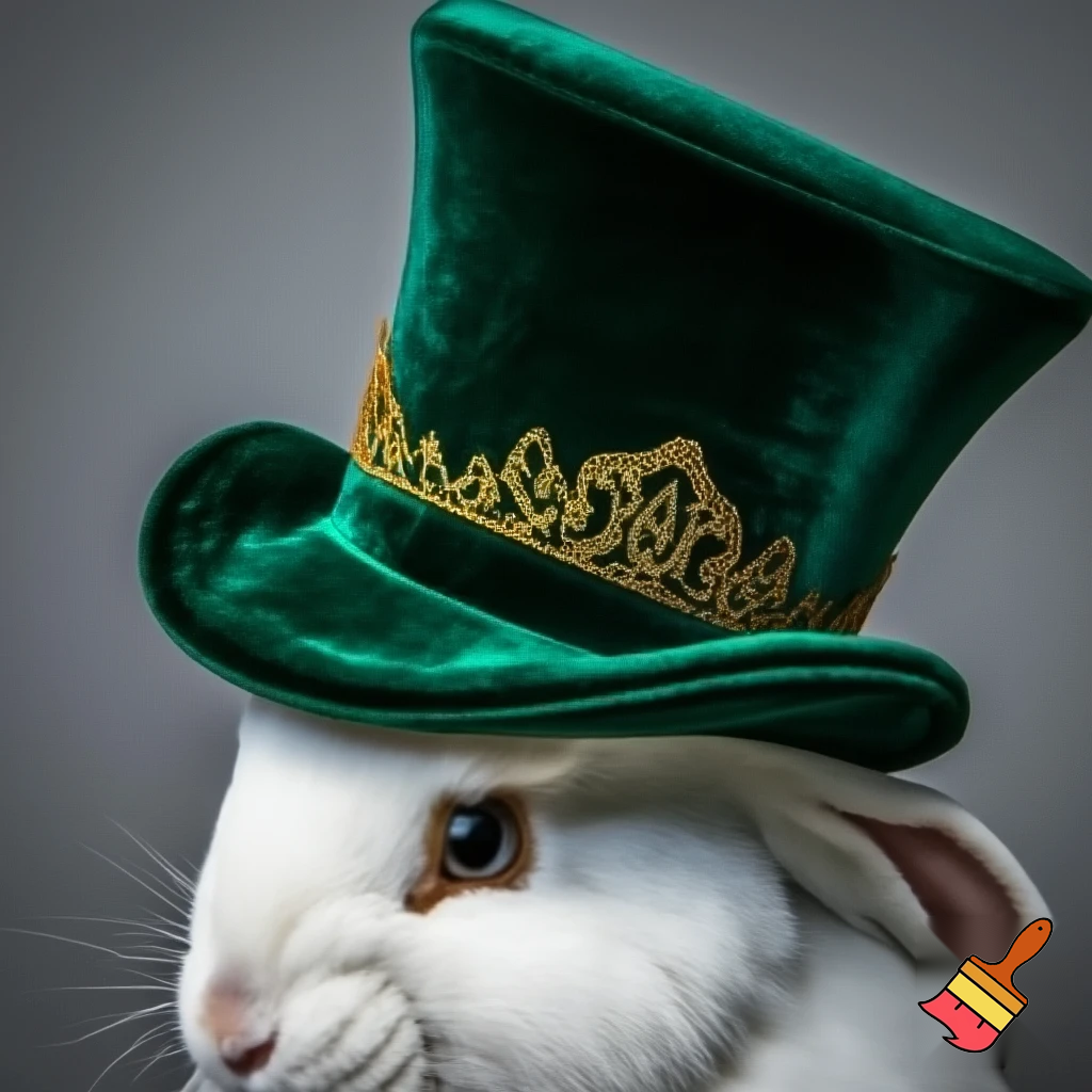 Easter bunny mascot costume top hat special top hat velvet special and delicate one special delicate