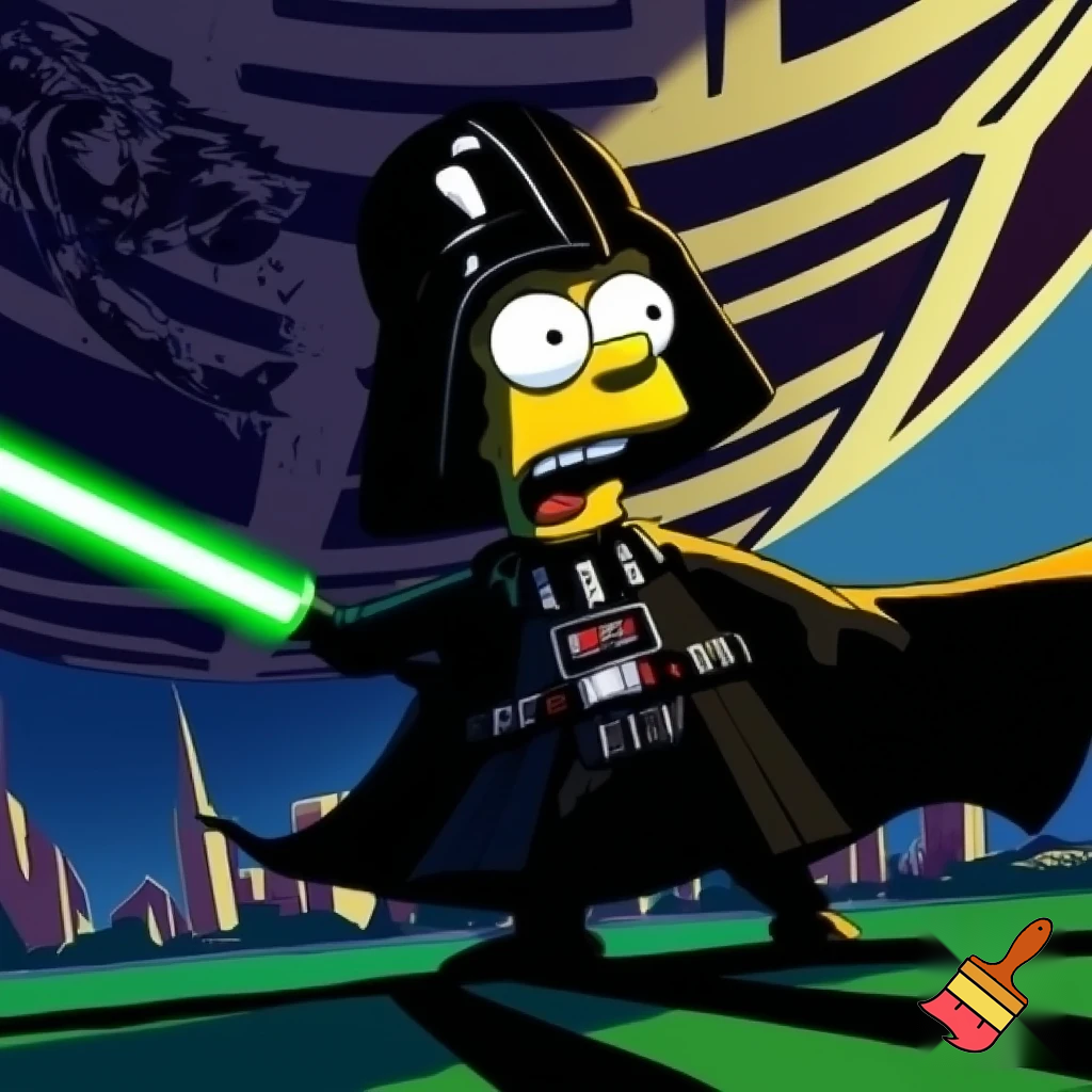 Bart Simpson Darth vader