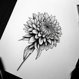 november birth flower tattoo