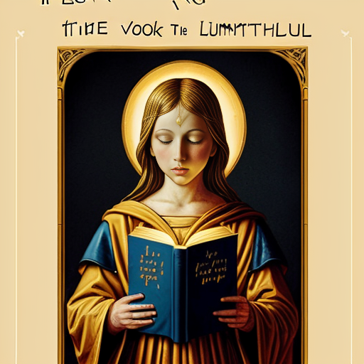 create a cover for book called "The Luminael Letters" by Dean Burgess. The cover art should include an illuminated letter L and a medieval angelic image