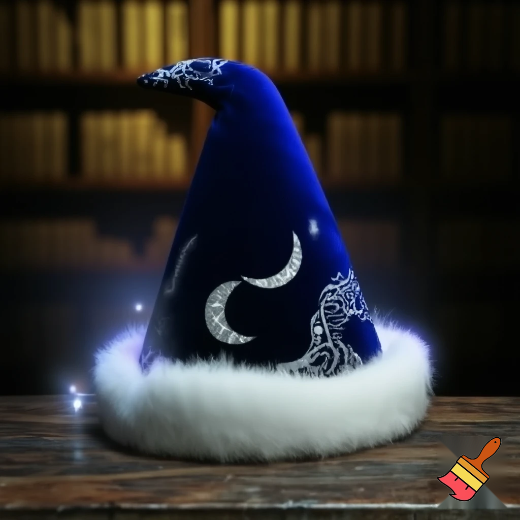 A wizard Santa Claus hat