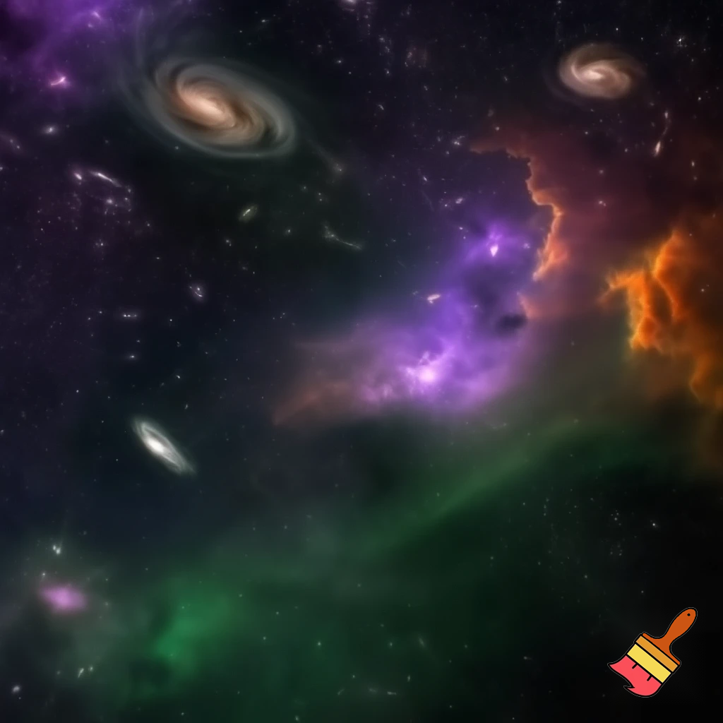 “Deep space stars and galaxies, cinematic 4k background.”