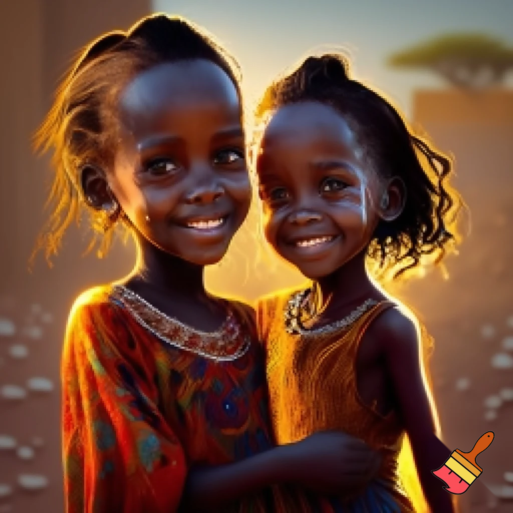 2 Sudanese girls 