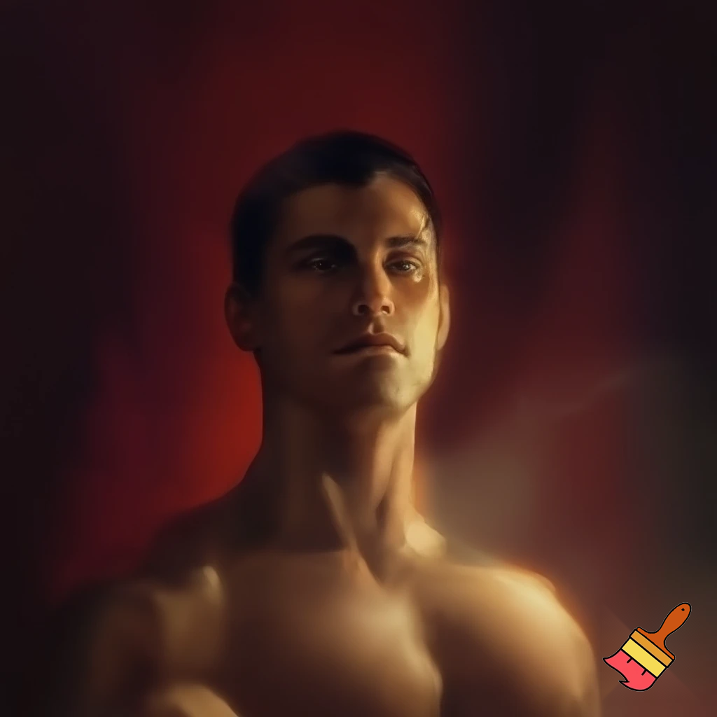 Erotic picture of a man