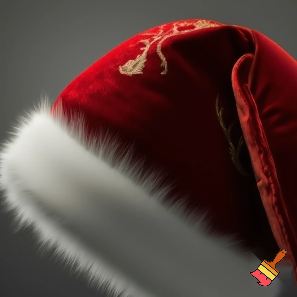 Christmas Santa Claus velvet hat delicate special delicate hat
