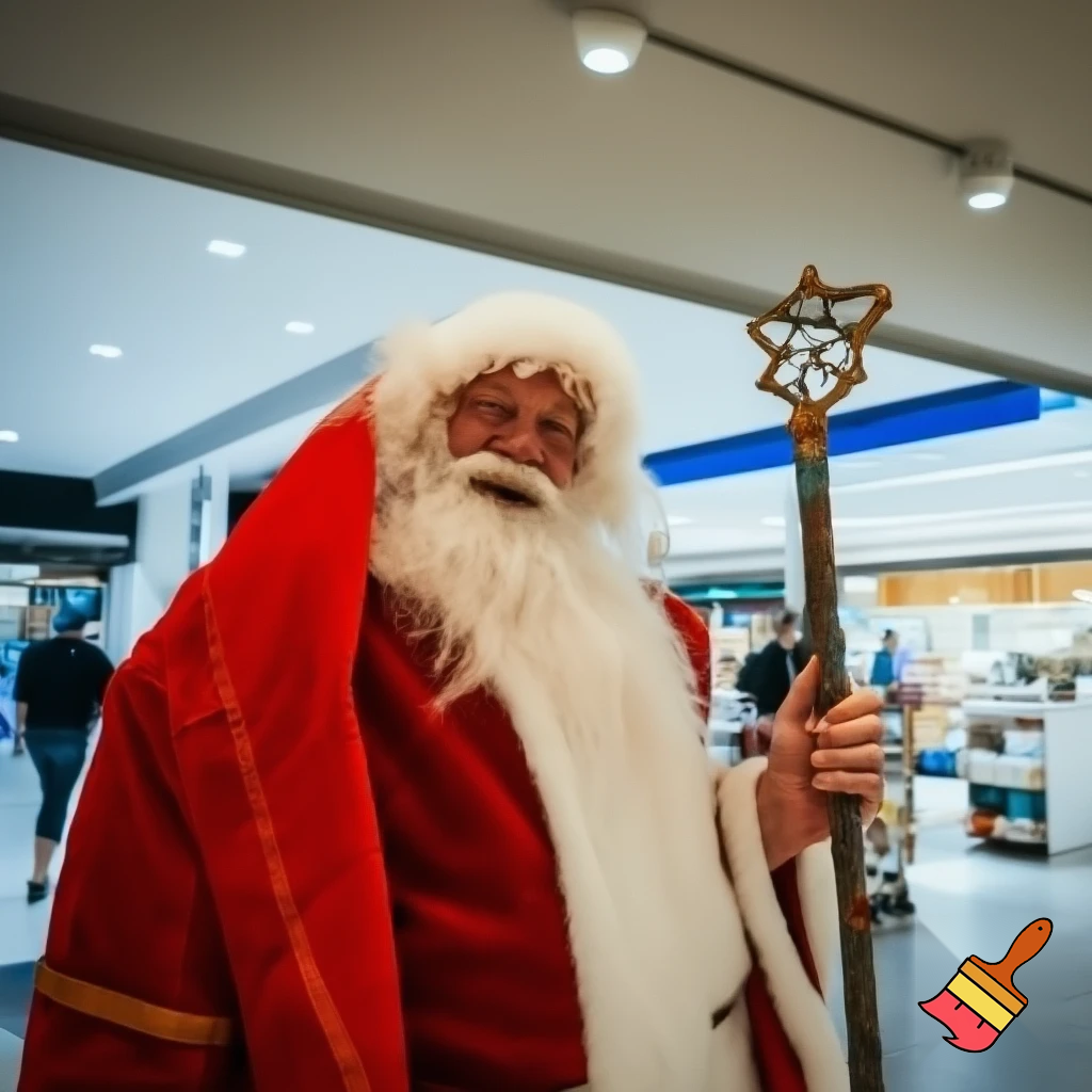 Santa Claus, Russia walking stick with the start the real Santa Claus shopping Centre in Australia
Star a star walking stick
⭐️🌟