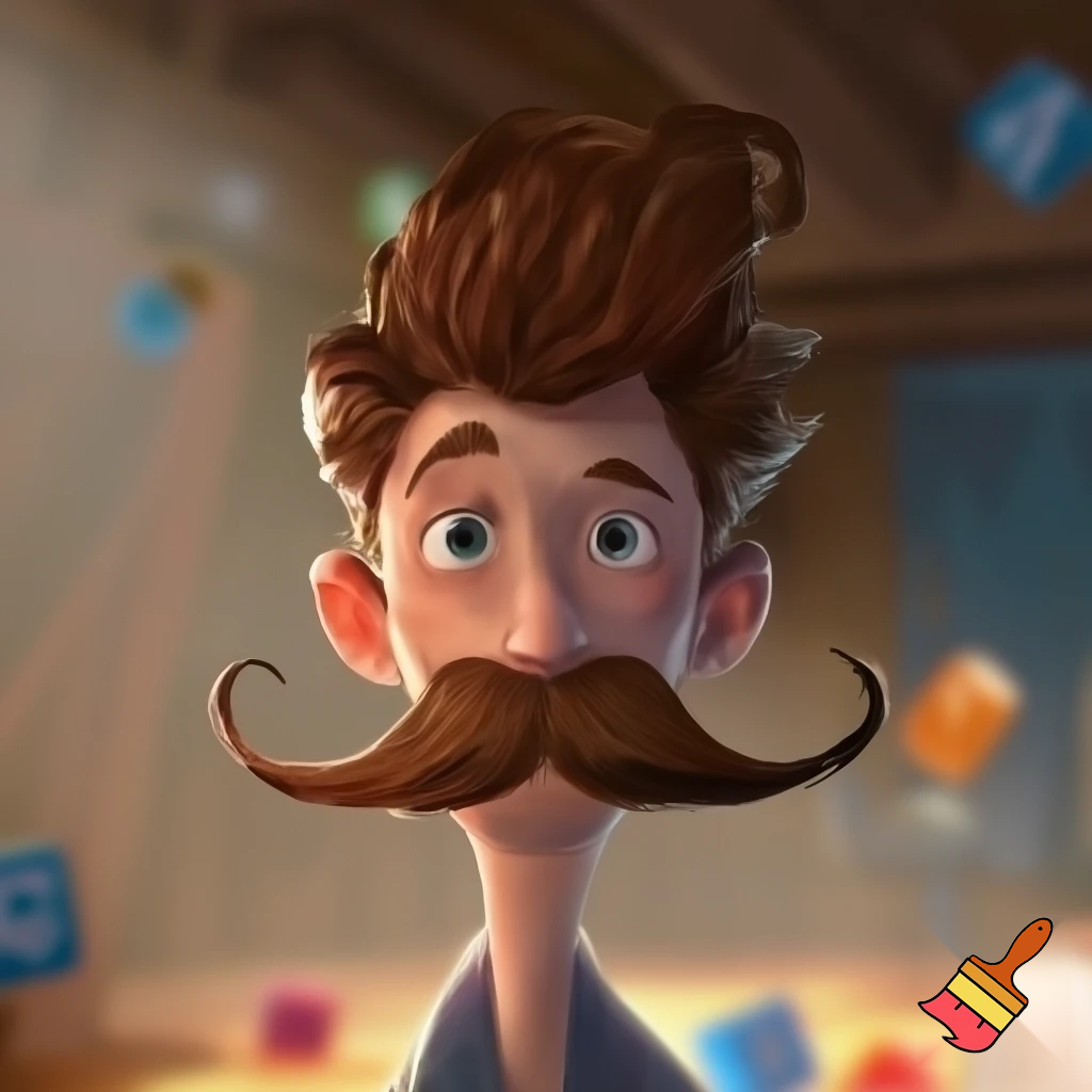 A skinny kid called Thomas who has brown greasy hair, and a moustache!