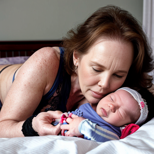 John Goodman y Elizabeth Perkins y con cute adorable baby newborn gives premature glasses con pijama slepwear bikini sensual sexy con brazalete hospital con cama con almohadas con acostados con hospital 13