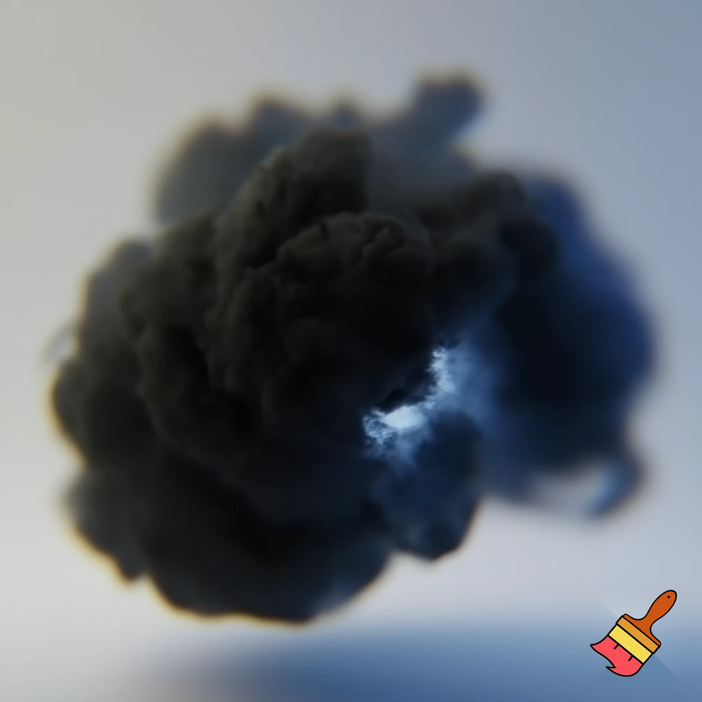 a monster that poses toy, it looks like a puff of smoke