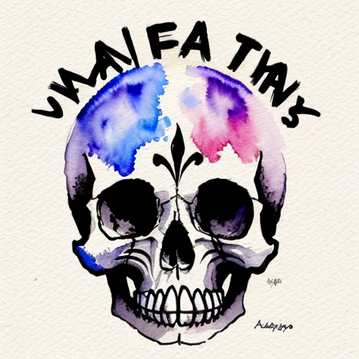 I want an image with the words "The truth is here" written on it, with a skull in the Anonymous graphic style in the background.