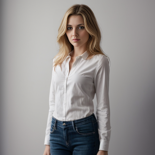 woman blonde standing