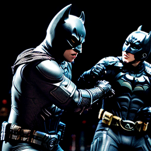 The dark knight beating up masked ice agents 