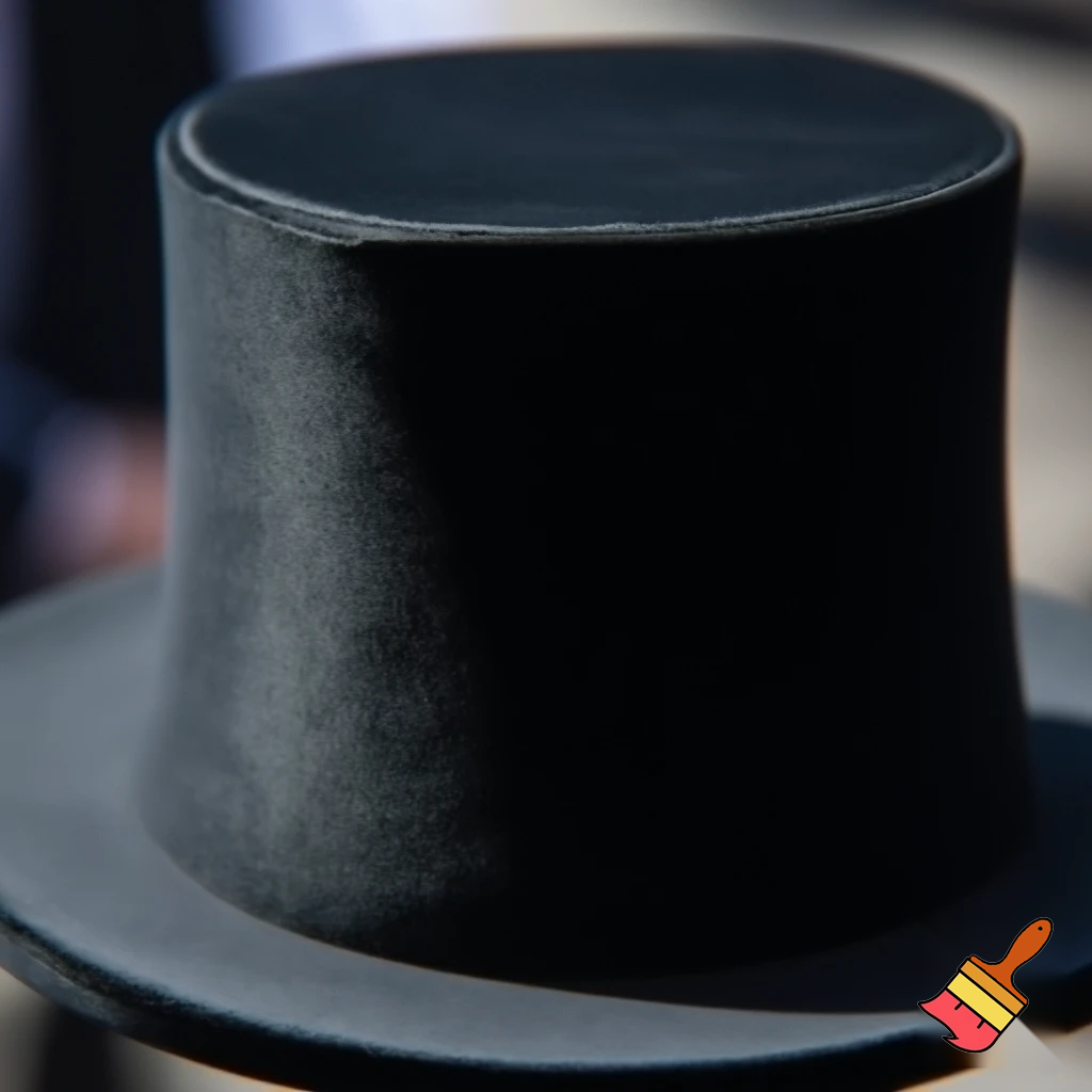 Melbourne Cup top hat velvet
A dark black top hat