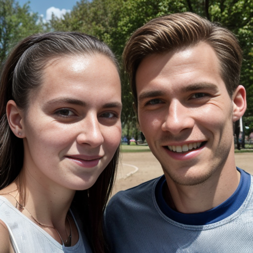 goretzka and Vanessa at the park