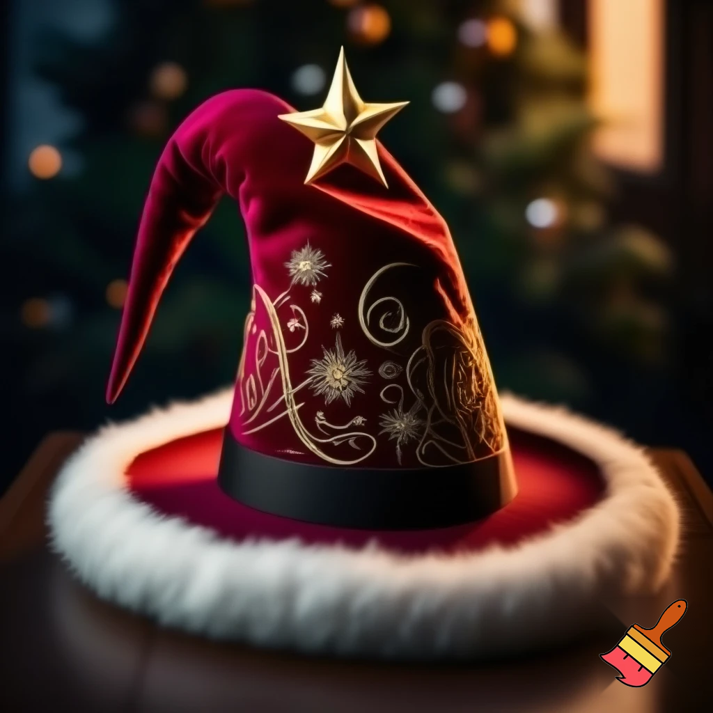 Christmas wizard hat