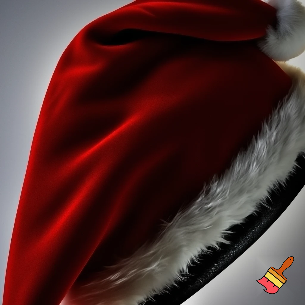 Santa Claus top hat special one special in delicate Santa Claus hat velvet