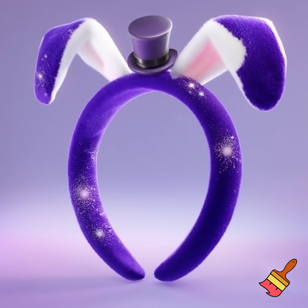 Easter bunny headband velvet Easter bunny, bunny ears, purple and white bunny velvet headband Easter bunny ear top hat ear headband glitter