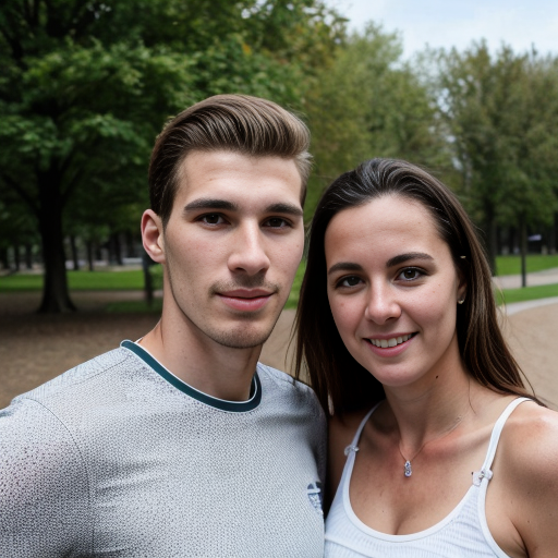goretzka and Vanessa at the park