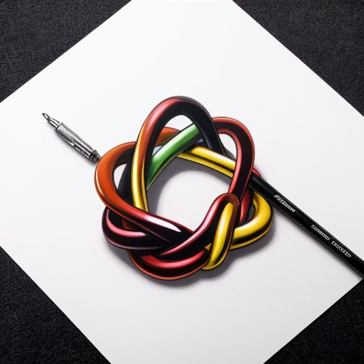 icon of figure 8 knot in cartoon style