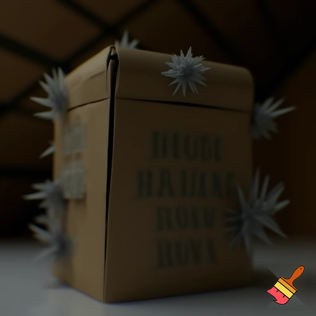 Christmas tree box box a magic 📦🌟🌠💫🎄 spiky spiky