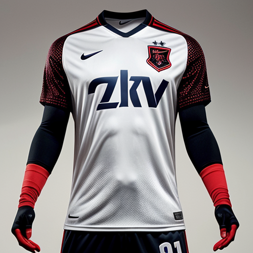 A nike football kits with club logos and sponsors 