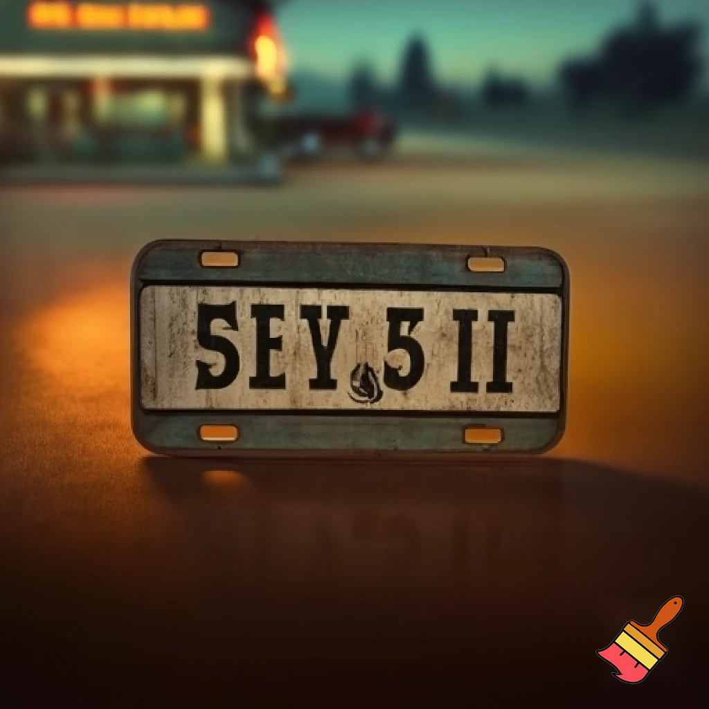 Licence plate with the text HARVEY 51 
