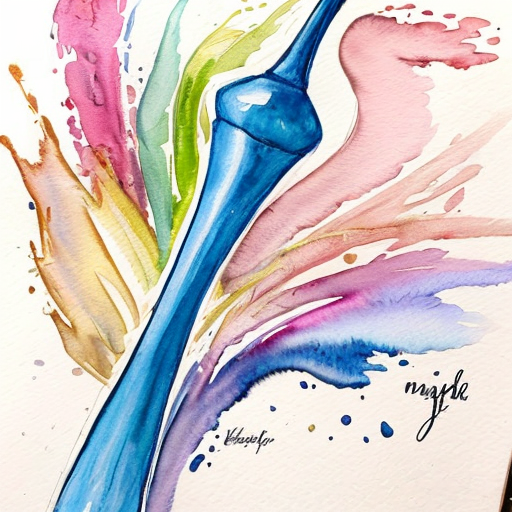 Please generate an anime style drawing of sailor mercury's wand using the following link as inspiration (https://pin.it/KKzZ57jfJ). The handle of the wand should be surrounded with fluid water which wraps itself around the staff elegantly. There should only be a minimal amount of shading applied to the drawing.