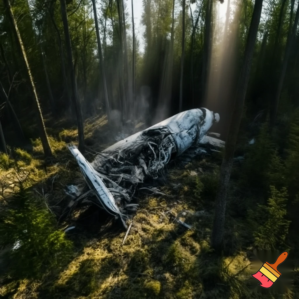 737 crash in forest