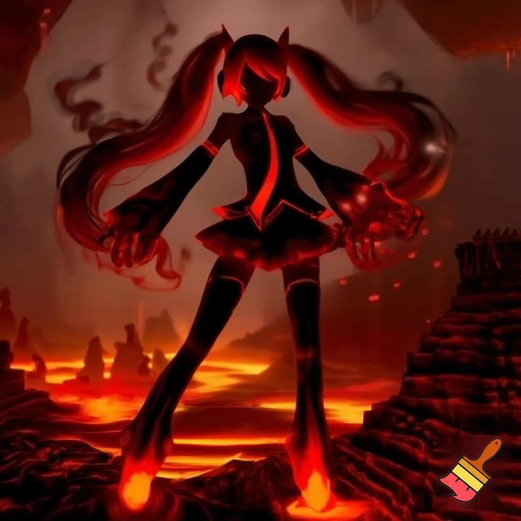 Miku in the Nether