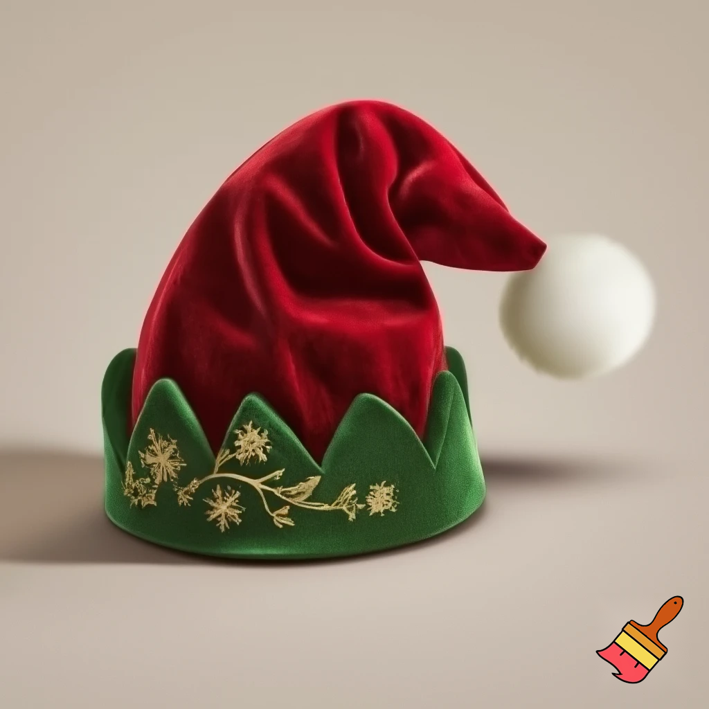 Christmas hat velvet elf on the shelf hat velvet