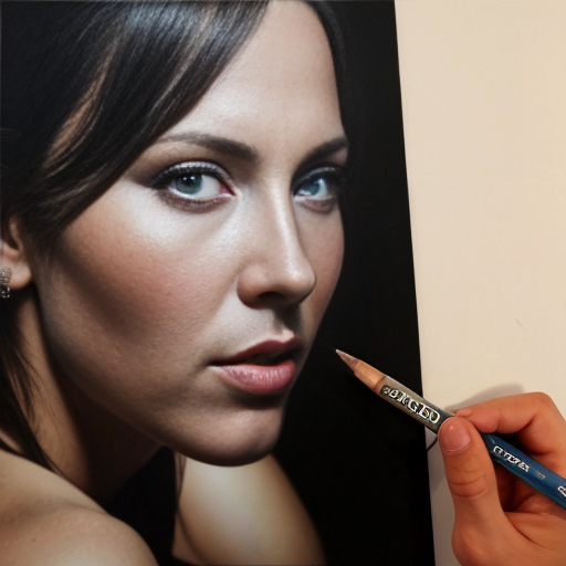 A naked woman showing her breasts