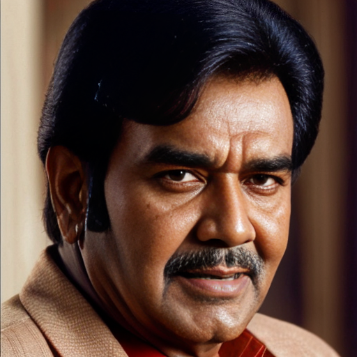 A Rajesh Khanna (Bollywood star from the 70s) look alike in his 60s