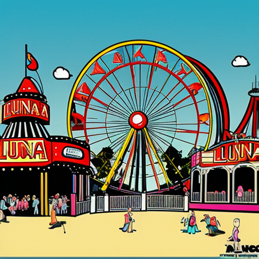 Luna Park cartoon