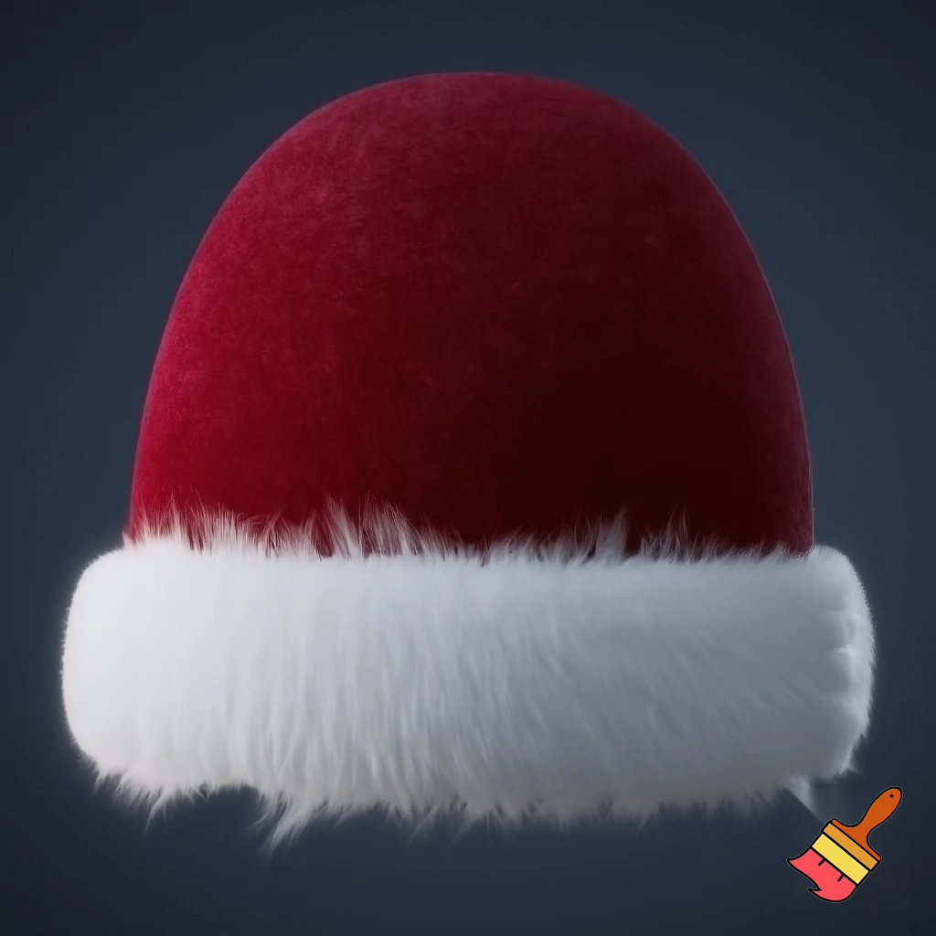 Christmas Santa Claus velvet hat delicate special delicate hat