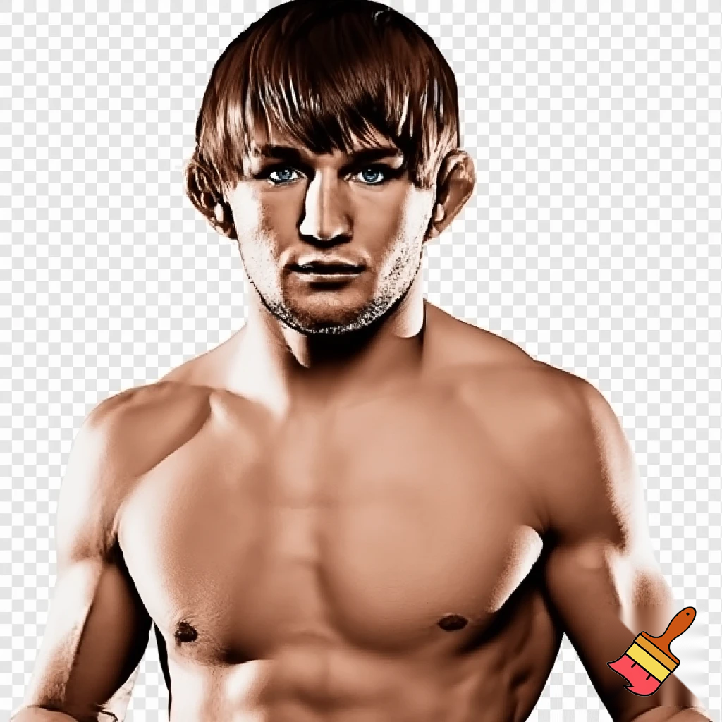 A mixed martial artist who has gone down two weight classes for a fight. His cheeks are sunken and his ribs are visible and his muscles stand out alarmingly. Nonetheless, he stands tall and steady. His eyes are watery blue, his hair is brown and his ears stick out. For once in his life, he is ready to win.