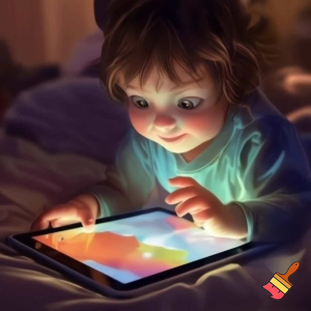 Kid with ipad
