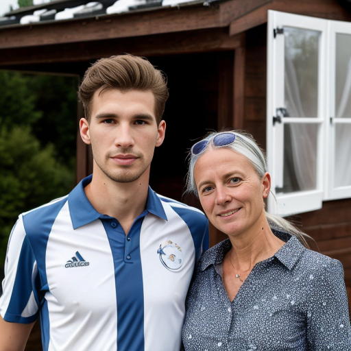 Goretzka and Vanessa at the summer house 