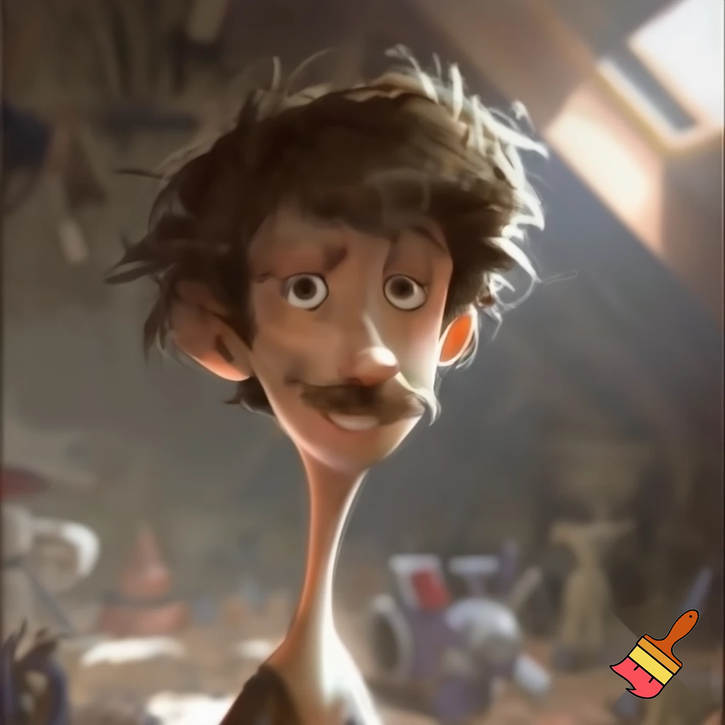 A skinny kid called Thomas who has brown greasy hair, and a moustache!