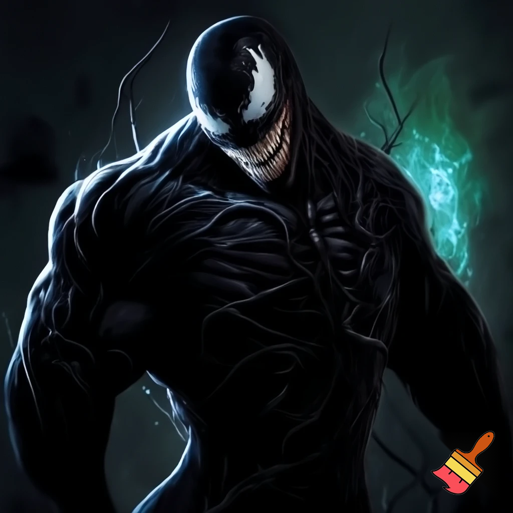 Venom with an endomorph type of body