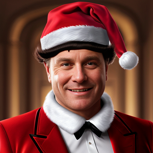 Santa Claus top hat special one special in delicate Santa Claus hat