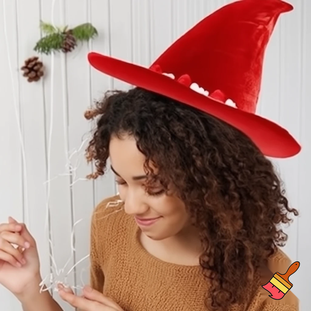 Wizard Christmas hat, wizard Christmas hat, Santa Claus hat velvet fabric