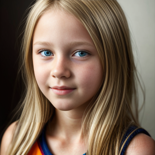 A photo of a posh rich blonde haired girl who is around 11 years old 