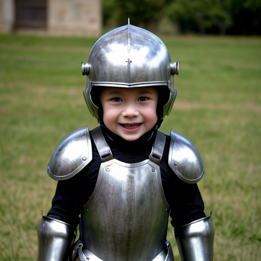 Little kid in armor
