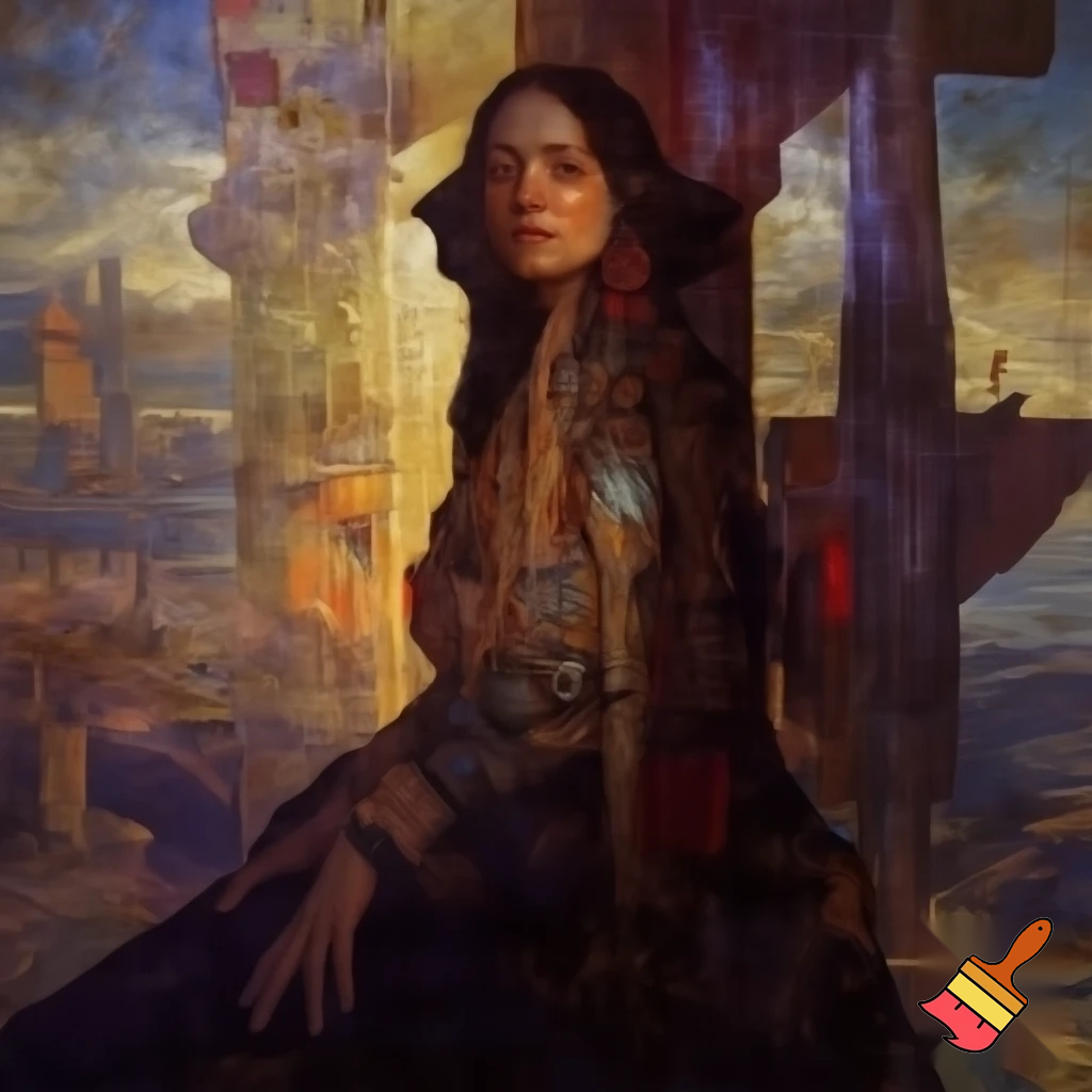 sigilism, ilya repin, hajime sorayama, karol bak, yoji shinkawa, art nouveau, high priestess walking, fantasy, landscape, baroque, brutalism, beksinksi, caravaggio, collage