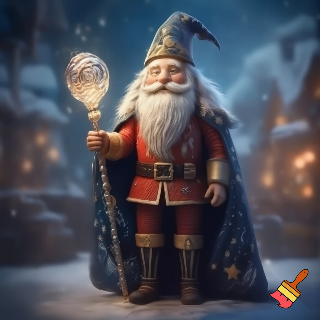 A wizard Nutcracker Santa Claus Nutcracker