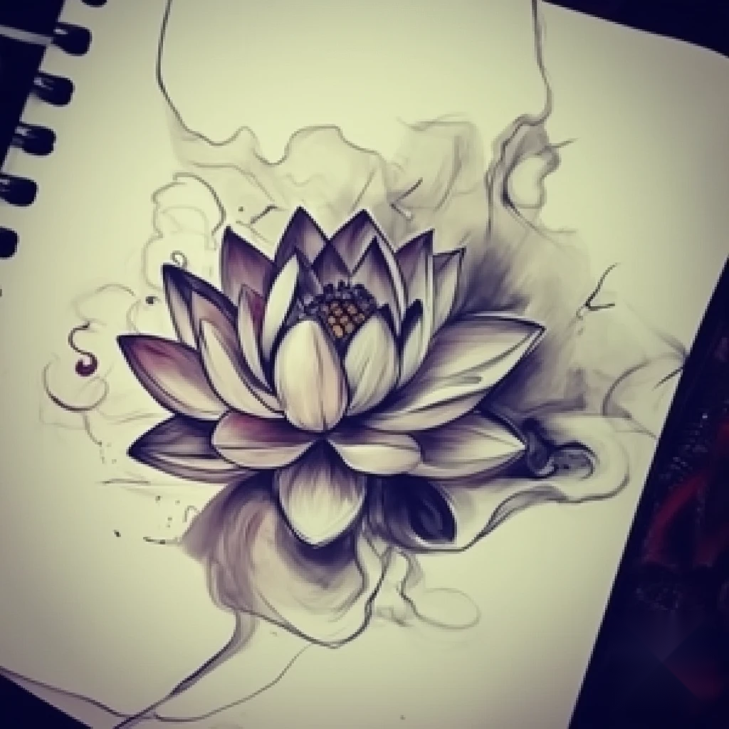 july birth flower tattoo