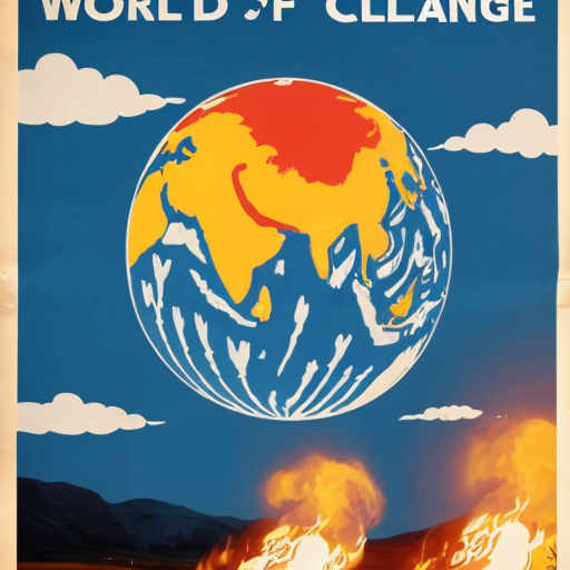 poster for the world climate change
