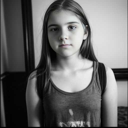 a self portrait of a 14 year old girl naked